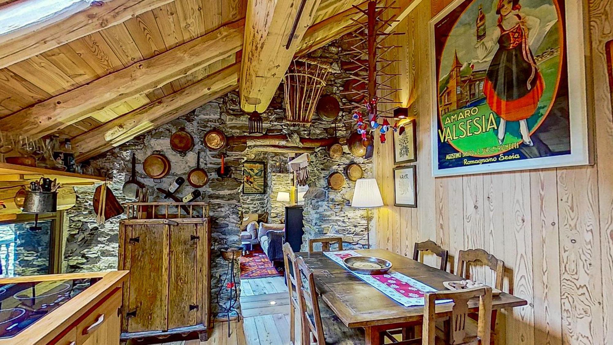 הוילה Mollia Ca' Scocc, Antica Casa Di Montagna In Valsesia מראה חיצוני תמונה